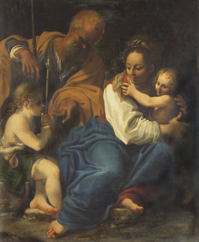 Heilige Familie en Sint Jan door Bartolomeo Schedoni