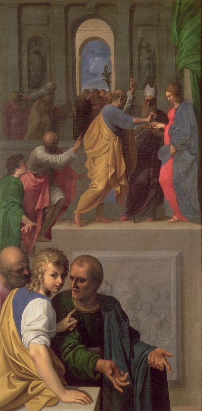 Het Huwelijk van de Maagd door Bartolomeo Schedoni