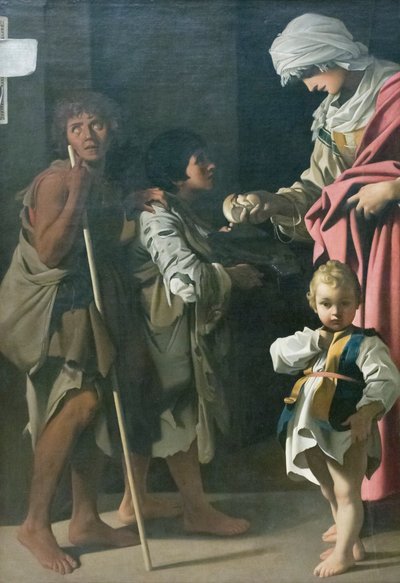 De Liefdadigheid van Sint Elizabeth van Hongarije door Bartolomeo Schedoni