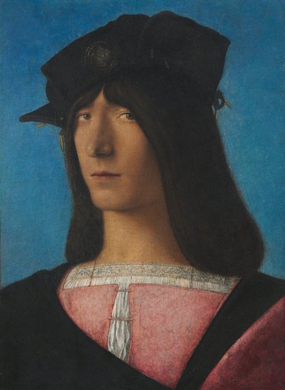 Portret van een man door Bartolomeo Veneto