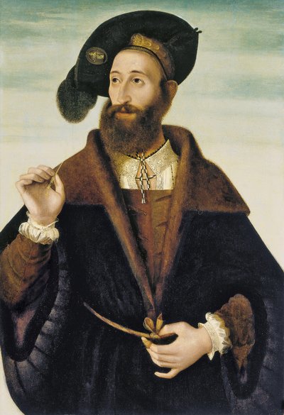 Portret van een man door Bartolomeo Veneto