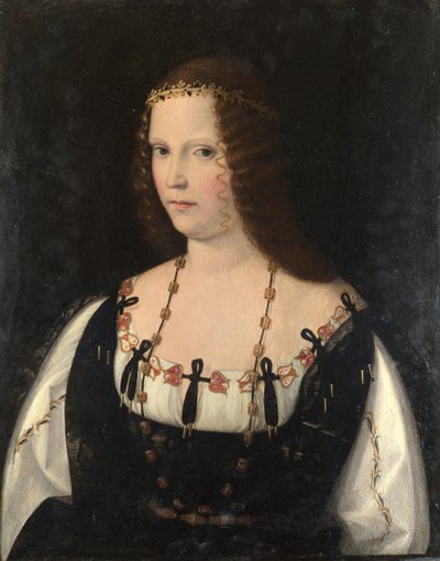 Portret van een jonge dame, ca. 1510 door Bartolomeo Veneto
