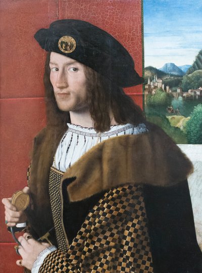 Portret van een heer door Bartolomeo Veneto