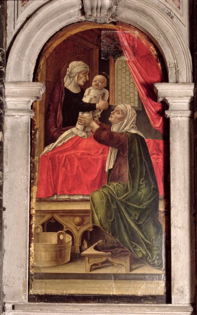 Drieluik van de Madonna van de Barmhartigheid, 1473 door Bartolomeo Vivarini