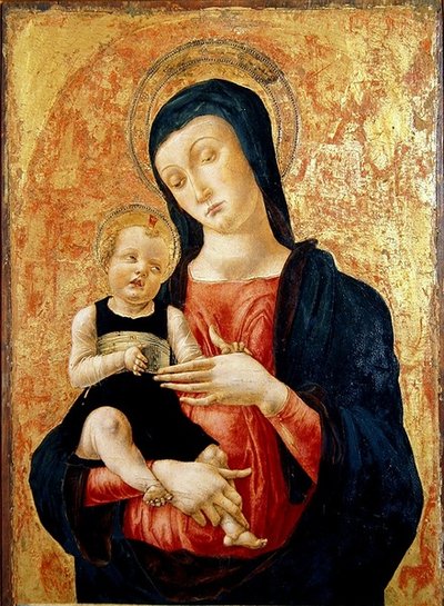 Maagd en Kind door Bartolomeo Vivarini