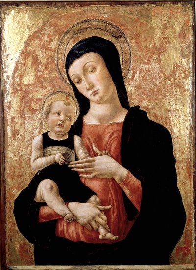 Maagd met kind door Bartolomeo Vivarini