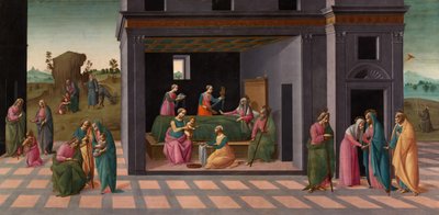 Scènes uit het Leven van Sint Johannes de Doper, 1490-95 door Bartolomeo di Giovanni