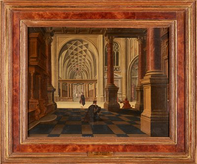 Figuren in een Kerkinterieur door Bartolomeus van Bassen