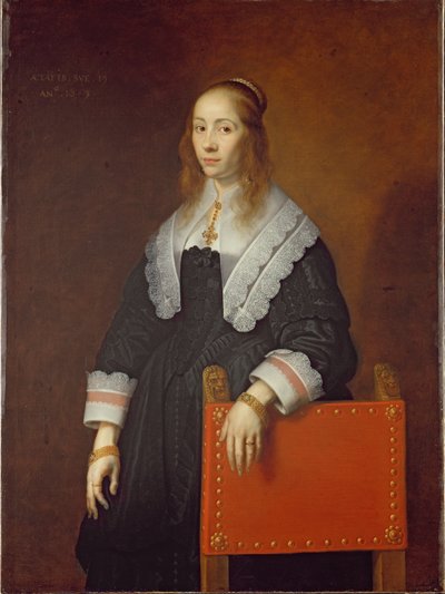Een jonge vrouw door Bartolomeus van der Helst