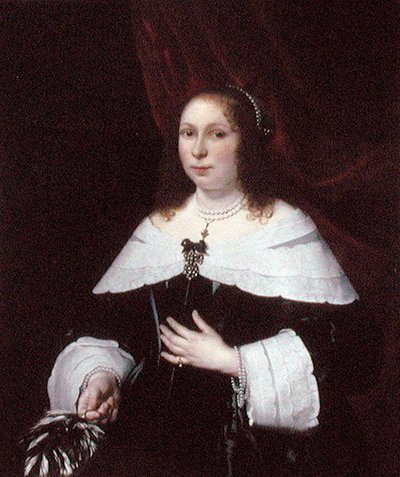 Dame in het zwart, c.1640 door Bartolomeus van der Helst