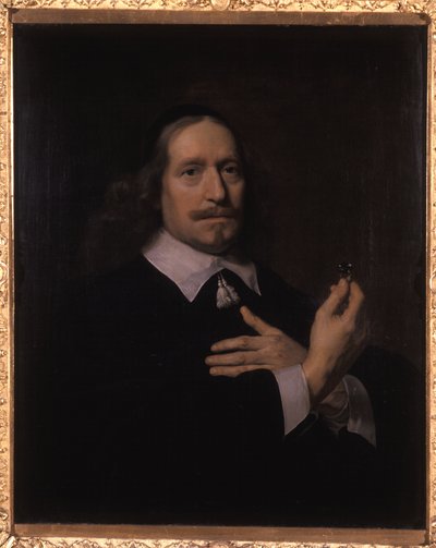 Portret van een man door Bartolomeus van der Helst