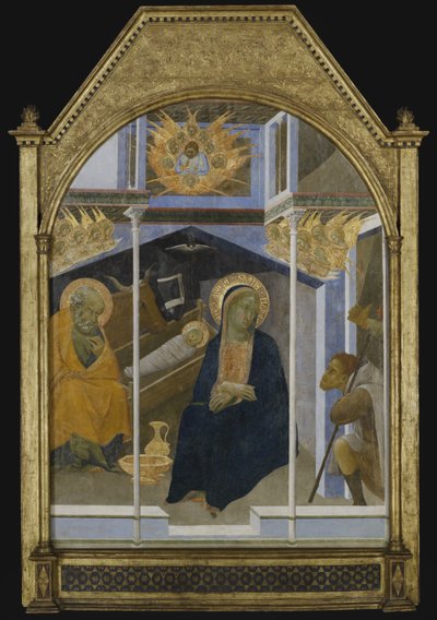De Aanbidding van de Herders, ca. 1350 door Bartolommeo Bulgarini