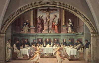 De kruisiging, uit de San Marco-refter door Bartolommeo Sogliani