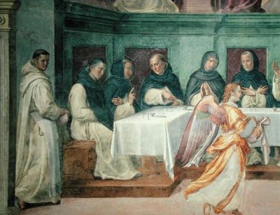 Het Laatste Avondmaal, uit de San Marco Refter (detail) door Bartolommeo Sogliani