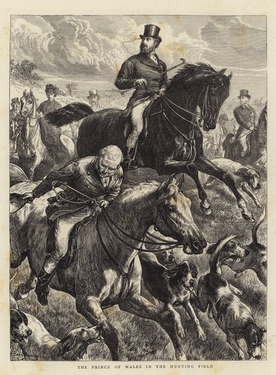 De prins van Wales in het jachtveld door Basil Bradley