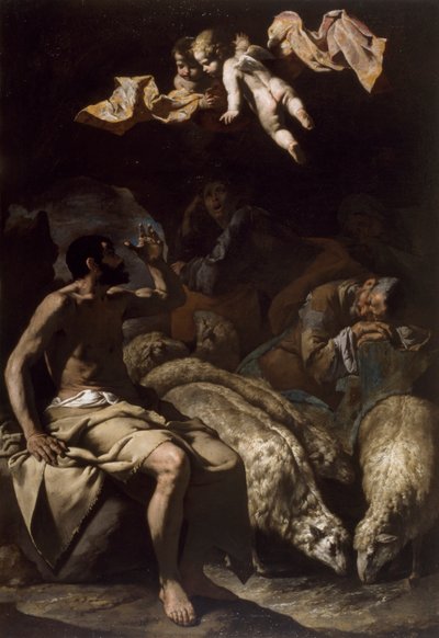 De Engel verschijnt aan de herders, 1600-1650 door Bassante