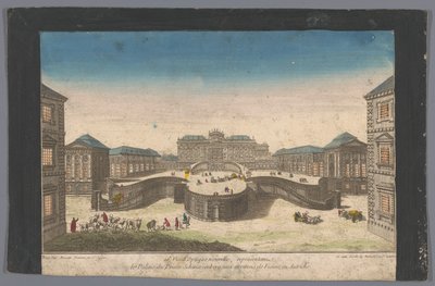 Gezicht op het Palais Schwarzenberg in de omgeving van de stad Wenen door Basset