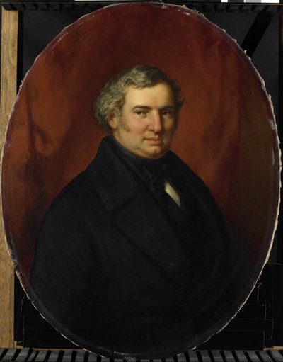 Postuum portret van Hendrik André Cornelis Tierens, Stadsfunctionaris van Heusden door Bastiaan de Poorter