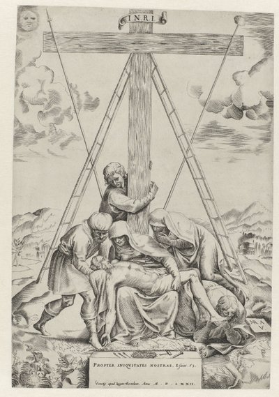 Bewening van Christus door Battista Angolo del Moro