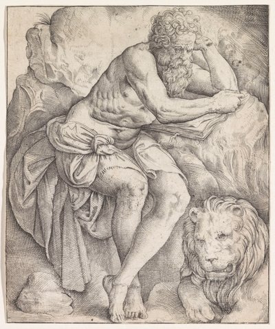 Heilige Hieronymus door Battista Franco