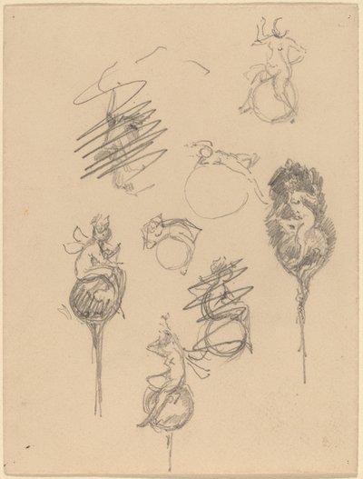 Studies voor Sieradenontwerpen [recto] door Beatrice Godwin Whistler
