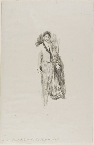 Graaf Robert de Montesquiou door Beatrix Godwin Whistler