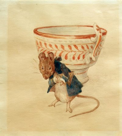 Meneer Muis buigt voor een theekopje door Beatrix Potter