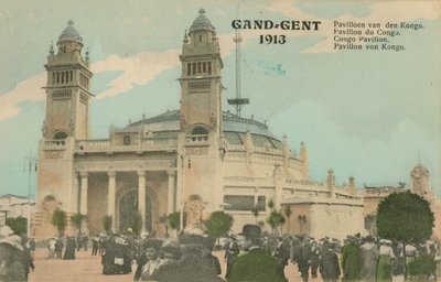Congo Paviljoen; Gent; 1913 door Belgian Photographer