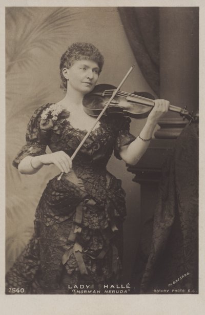 Wilma Neruda, Lady Halle, Moravische violiste door Belgian Photographer