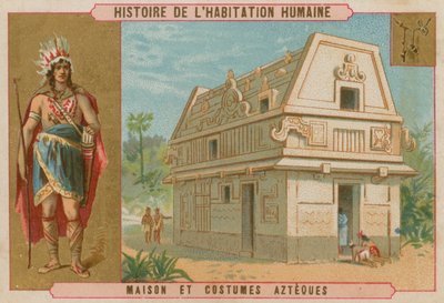 Azteekse huis en kostuum door Belgian School