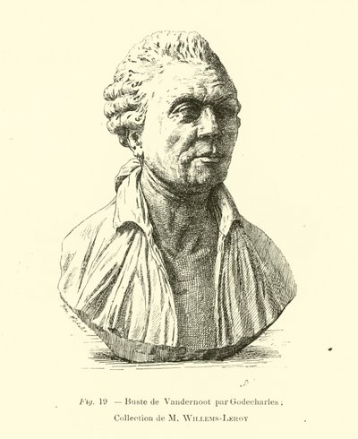 Buste van Henri Van der Noot, Belgische revolutionair door Belgian School