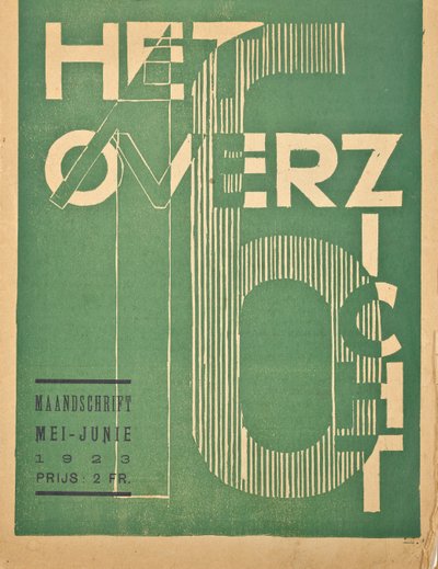 Omslag voor een nummer van 1923 van het tijdschrift "Het Overzicht", 1923 door Belgian School