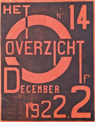 Omslag voor het decembernummer 1922 van het tijdschrift "Het Overzicht", 1922 door Belgian School