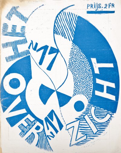 Omslag voor het tijdschrift "Het Overzicht", ca. 1922-1925 door Belgian School