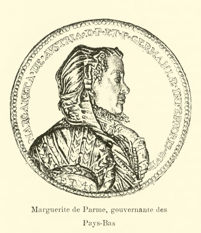 Margaretha van Parma, landvoogdes van de Spaanse Nederlanden door Belgian School