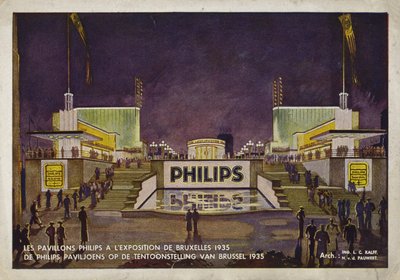 Philips Paviljoens, Brusselse Internationale Expositie, 1935 door Belgian School