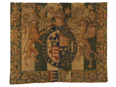 Wandtapijt met de Koninklijke Wapens van Edward VI en Wapens van le Grys, waarschijnlijk gemaakt in Enghien, Vlaanderen, België, c.1547-53 door Belgian School