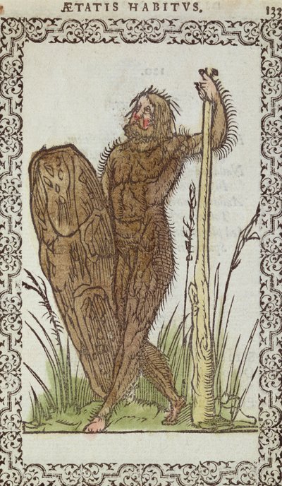 De Wilde Man, illustratie uit Omnium Fere Gentium nostraeque aetatis Nationum Habitus et Effigies door Jean Sluperji, Antwerpen, 1572 door Belgian School