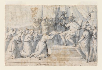 Turkse Ambassadeur Overhandigt Geschenk aan Don Giovanni van Oostenrijk door Belisario Corenzio