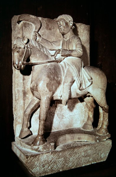 Boer op een paard door Benedetto Antelami
