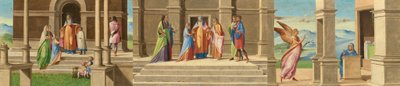 De Presentatie en Huwelijk van de Maagd, en de Aankondiging door Benedetto Diana