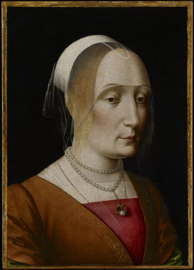 Portret van een jonge vrouw door Benedetto Ghirlandaio