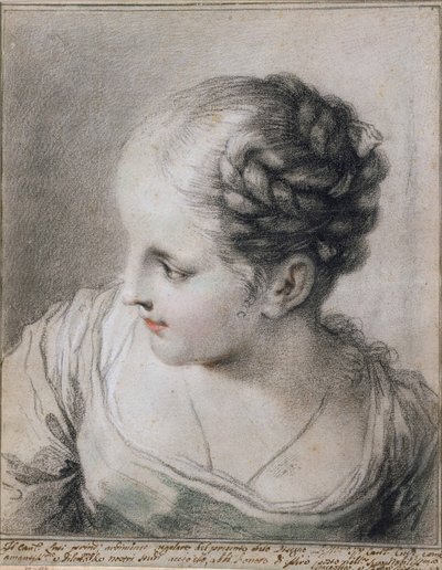 Hoofd van een Meisje door Benedetto Luti