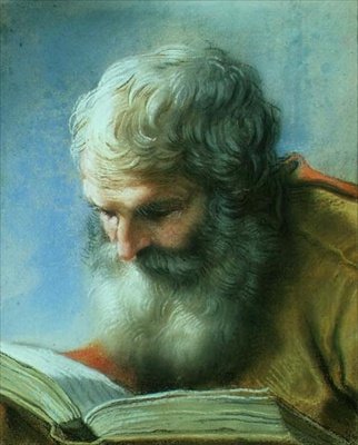 Hoofd van een Apostel door Benedetto Luti
