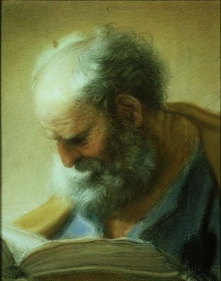 Hoofd van een Apostel door Benedetto Luti