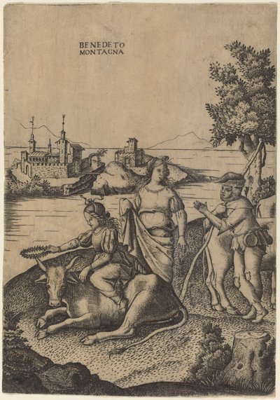 De verkrachting van Europa door Benedetto Montagna
