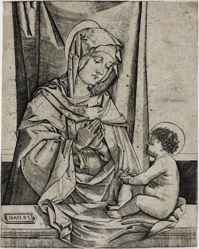 De maagd en het kind door Benedetto Montagna