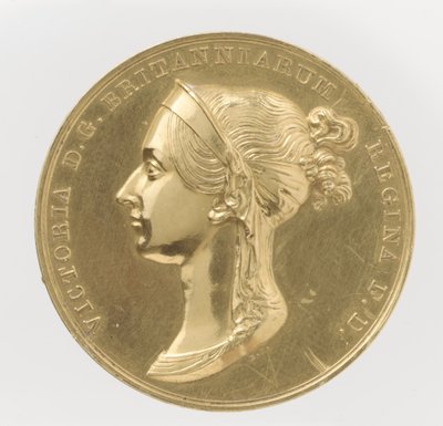 Kroningsmedaille van koningin Victoria door Benedetto Pistrucci