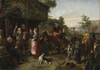 Een Väerend bruiloft, 1873 door Bengt Nordenberg