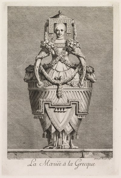 Mascarade à la Grecque: La Mariée à la Grecque Plaat 6 door Benigno Bossi